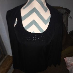 Chico’s night sparkle shell and jacket